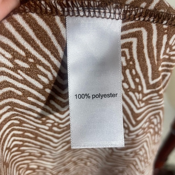 NWT Maurices Smocked Mock Neck Mini Dress Animal Print Size 2X - Picture 9 of 11